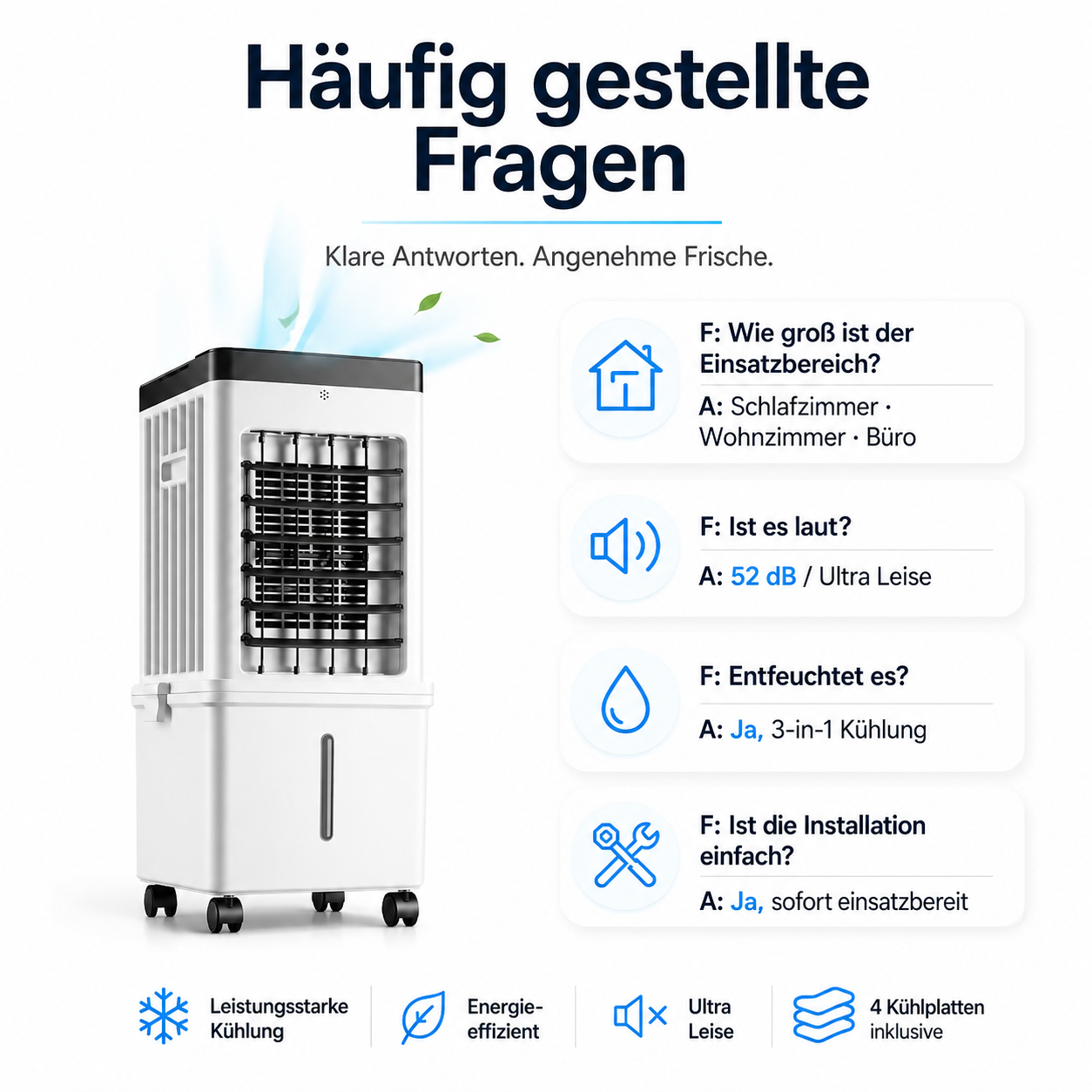 ArcticCool Pro | Mobiles Klimagerät mit Eiskühlung